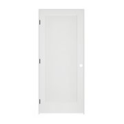 Codel Doors 34" x 80" x 1-3/8" Primed 1-Panel Interior Flat Panel Door with Ovolo Bead 4-9/16" RH Prehung Door 2168pri8020RH1D4916